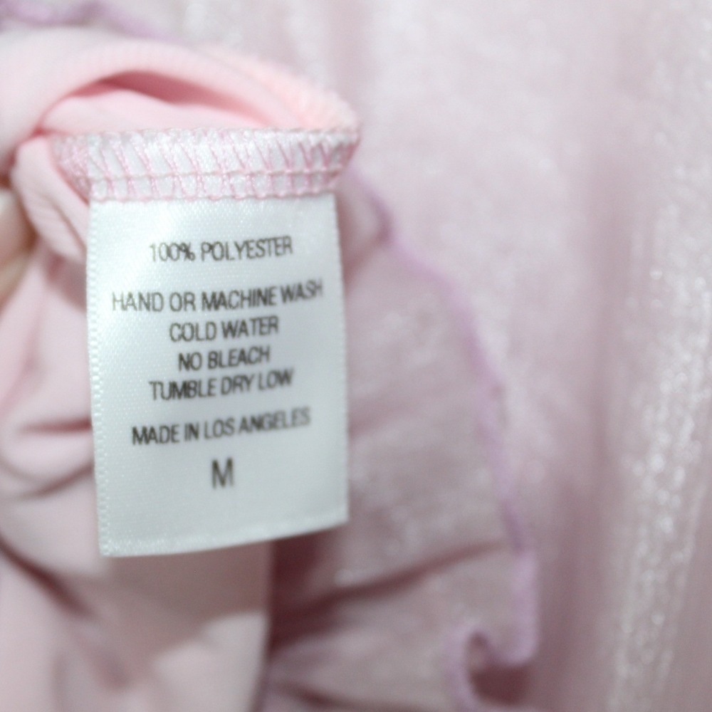 Lucy in the Sky women's pink chiffon cutout romper size M flowy mini summer - Picture 10 of 11